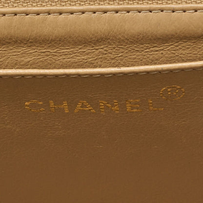 Chanel Handbag Matelasse Coco Top Handle Flap Bag Lambskin Beige Gold