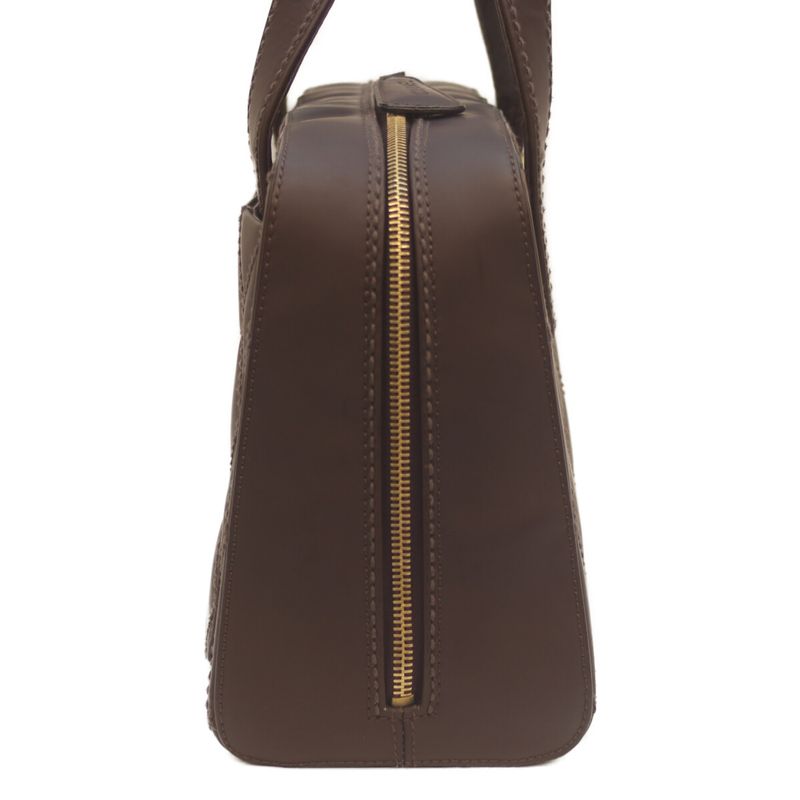 Chanel No 8 Brown Wild Stitch W Zipper Mini Boston Handbag Boston Bag Women