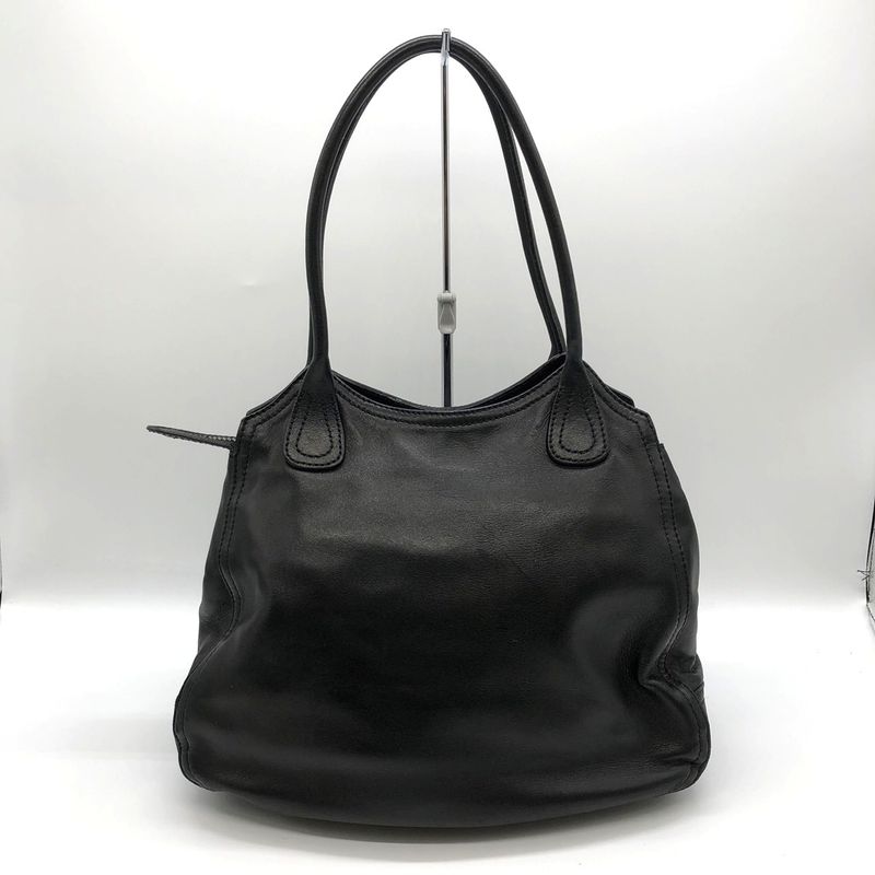 Prada Handbag Shoulder Bag Black Leather Women's Branded Fashion