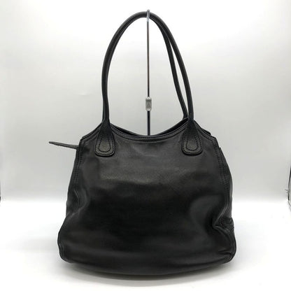 Prada Handbag Shoulder Bag Black Leather Women's Branded Fashion