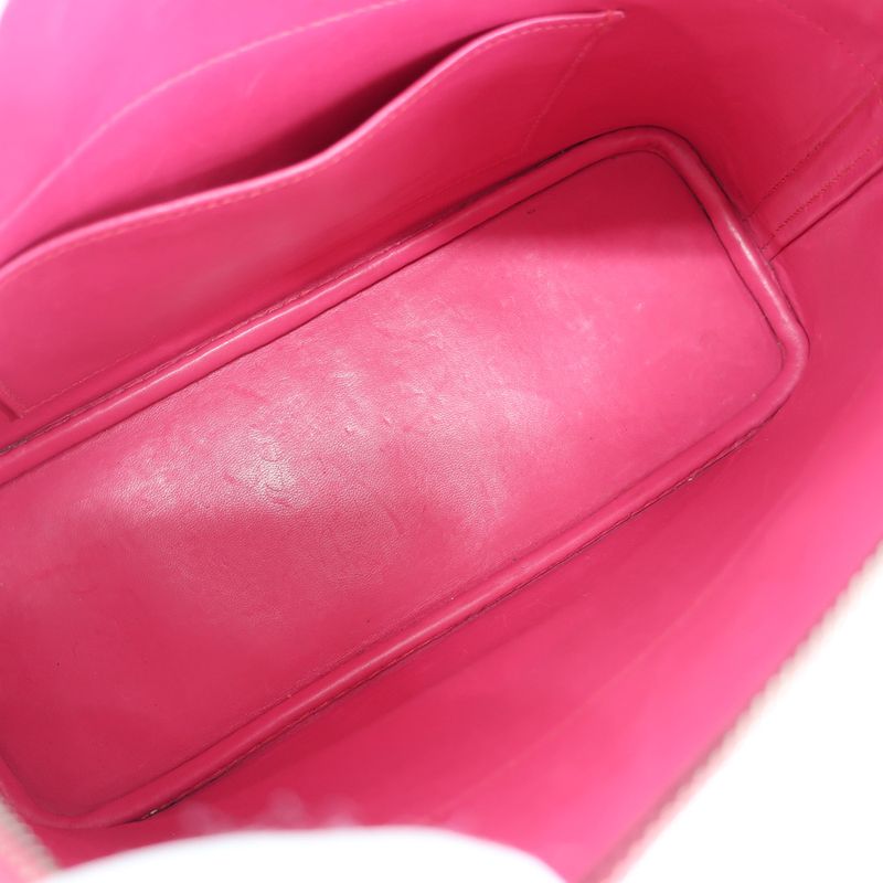Hermes Bolide 27 Handbag Shoulder Bag Pink Silver Hardware K