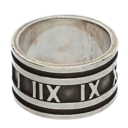 Tiffany & Co Atlas Wide Silver Ring Men's Size 14
