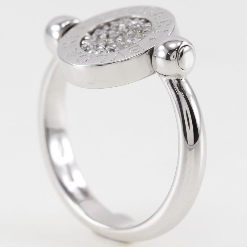 Bvlgari Bulgari Lapis 18kwhite Gold × Lapis Lazuli #9 Ladies 6.0g Ring