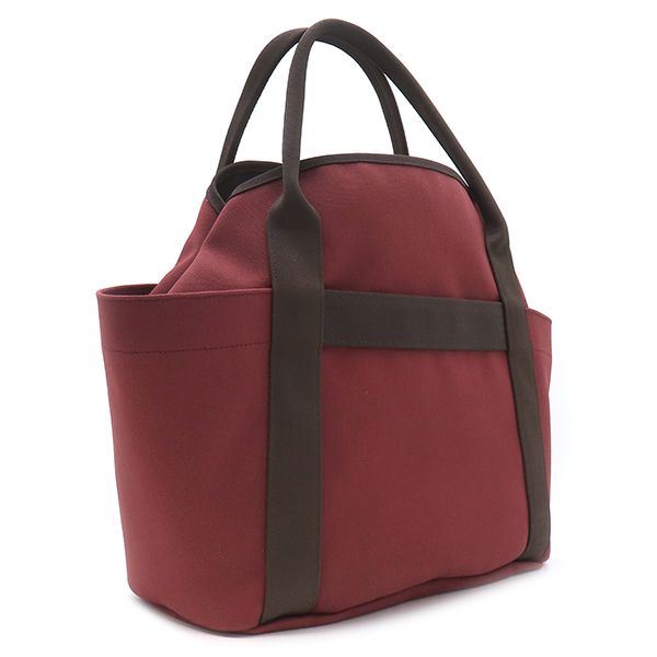 Hermes 2-Way Bag Sac de Pansage Groom Cotton Polyurethane Polyamide Rouge Ash