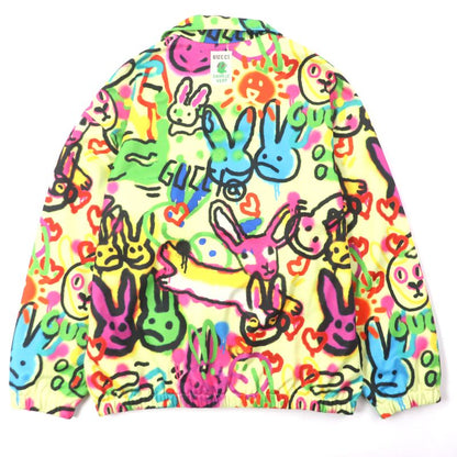 Gucci 714464 DANS LE VENT Bunny Zip-up Track Jacket Multicolor L Made In Italy
