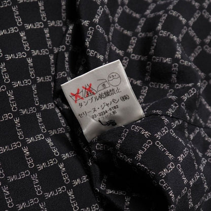 OLD Celine Old Celine Vintage Long Sleeve Shirt Size 36 Total Silk Logo Check