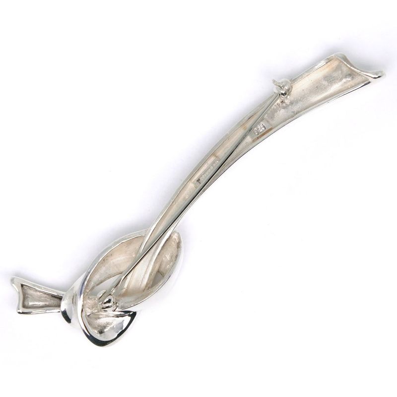 Tiffany & Co Ribbon Motif Silver 925 Ladies 10.7g Brooch