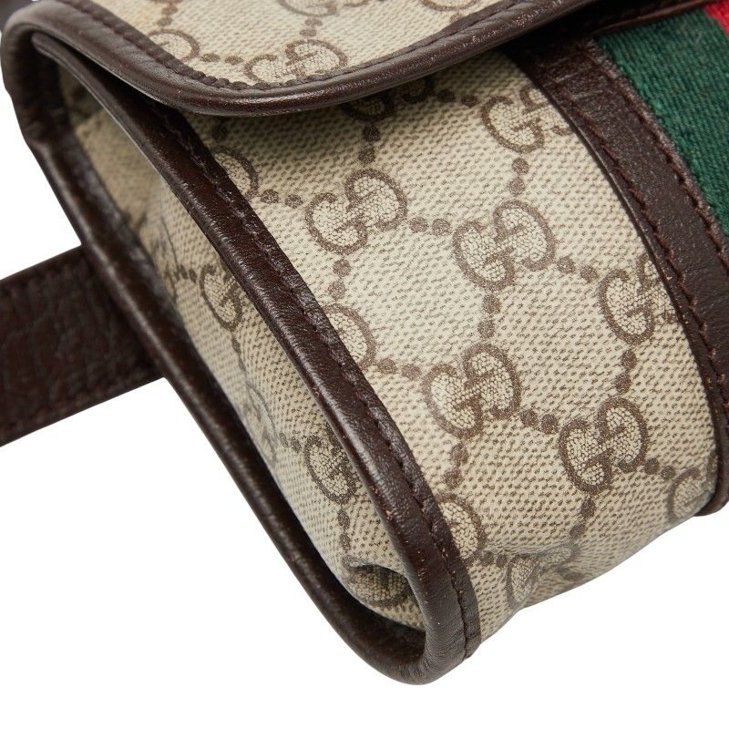 Gucci Sherry Line GG Supreme Body Bag Waist Bag 152597 Beige Multicolor PVC