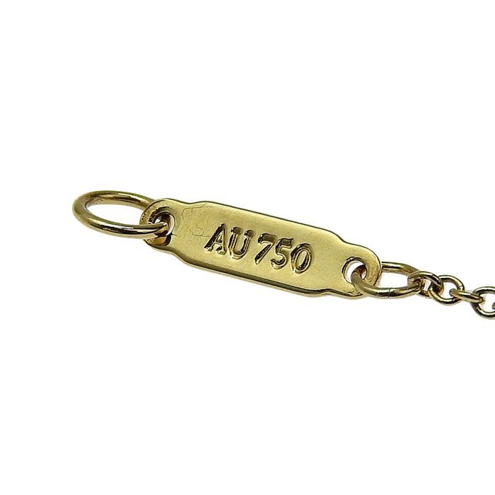 Tiffany & Co Jean Schlumberger Diamond Necklace 18K Yellow Gold Pt950 750