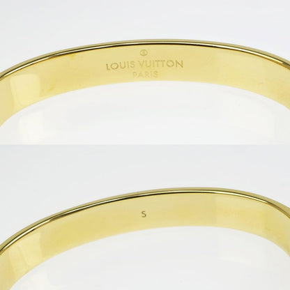 Louis Vuitton Rigid Bracelet Nanogram Strass M64860 Gold S Bangle