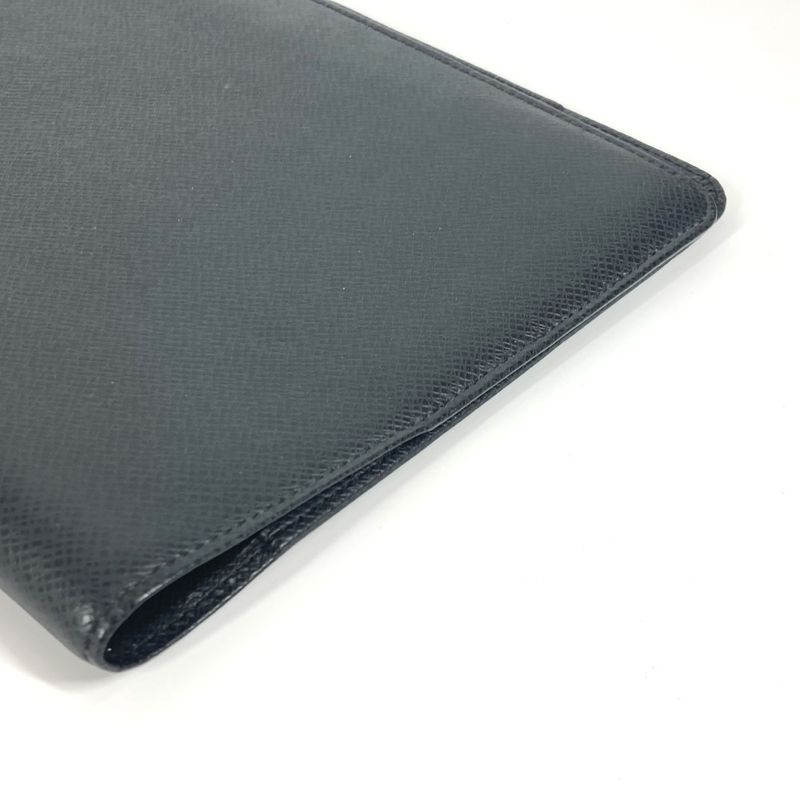 Louis Vuitton Notebook Cover Agenda Bureau R20409 Taiga Leather Black