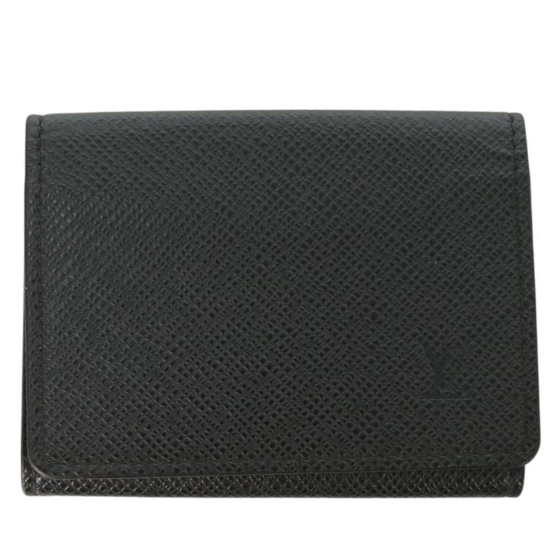 Louis Vuitton M30922 Enveloppe Carte De Visite Taiga Ardoise Card Case For Men