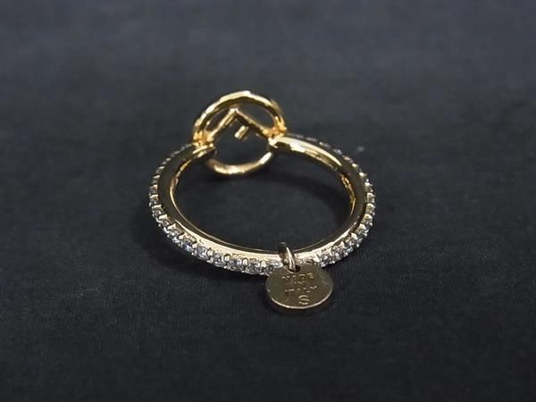 Fendi Fides Ring Accessory Size S (approx Size 12) Gold Fs2550