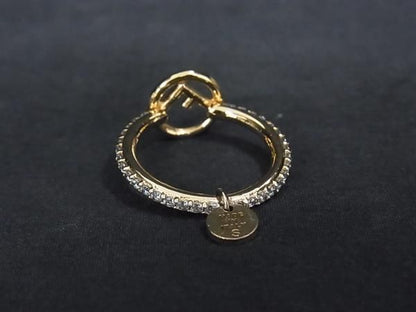 Fendi Fides Ring Accessory Size S (approx Size 12) Gold Fs2550