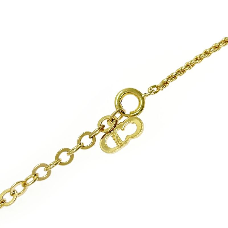 Christian Dior GP CD Logo Necklace Women's Gold 408156 Necklace