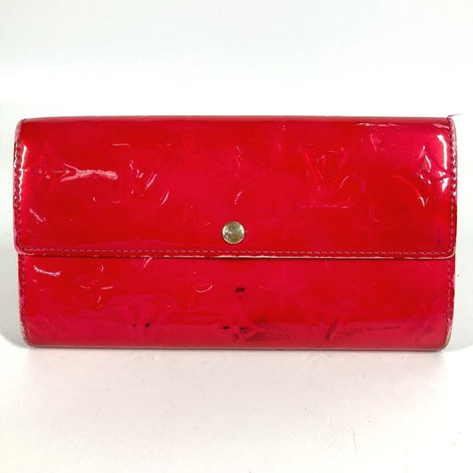 Louis Vuitton Long Wallet Portefeuille Sarah M93633 Monogram Vernis Canvas Rose
