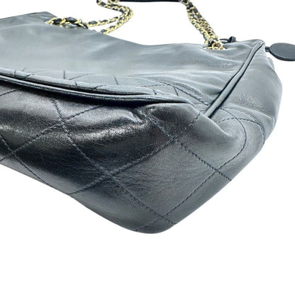 1877 Chanel Matelasse Chain Shoulder Bag Black Chain Bag Chanel