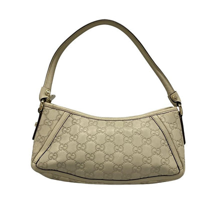 Gucci Handbag Stripe Line Abby 130939 Beige Leather