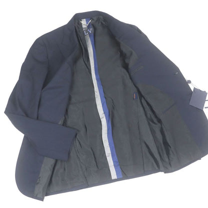Louis Vuitton PONT NEUF FIT 100% Wool Peaked Lapel Single Tailored Jacket Navy