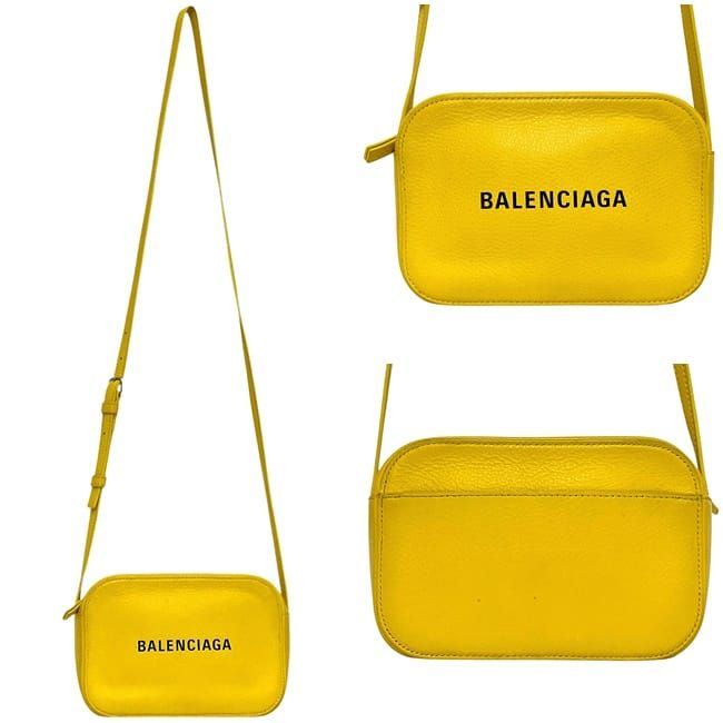 Balenciaga Shoulder Bag Camera Bag XS Yellow Everyday