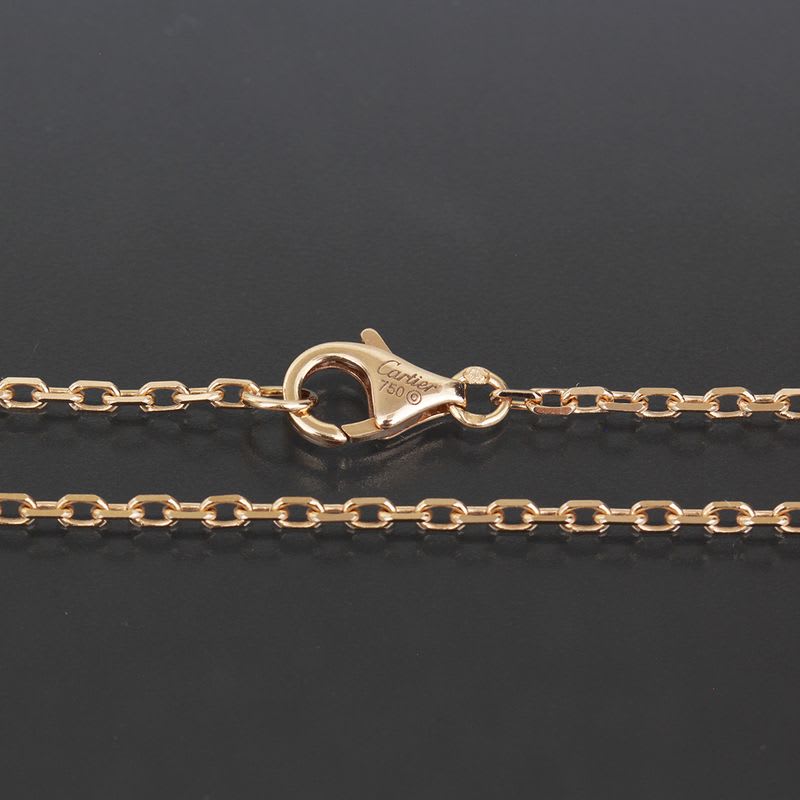 Cartier Trinity Necklace Pink Sapphire 18K Gold E1846