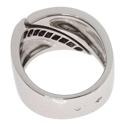 Hermes Diamond #48 Ring 18K White Gold Ladies