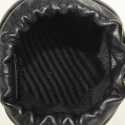 Chanel Coco Mark Chain Shoulder Pouch Shoulder Bag Lambskin Ap2330 Black Gold