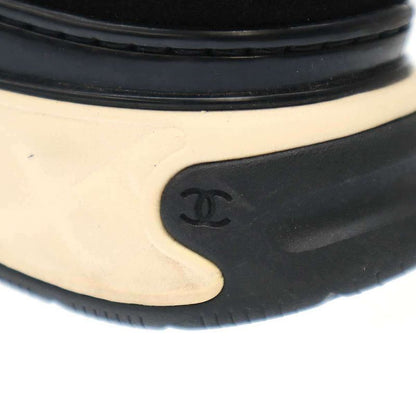 Chanel Matelasse Coco Mark Mesh Leather Sneakers G37126 Black 37