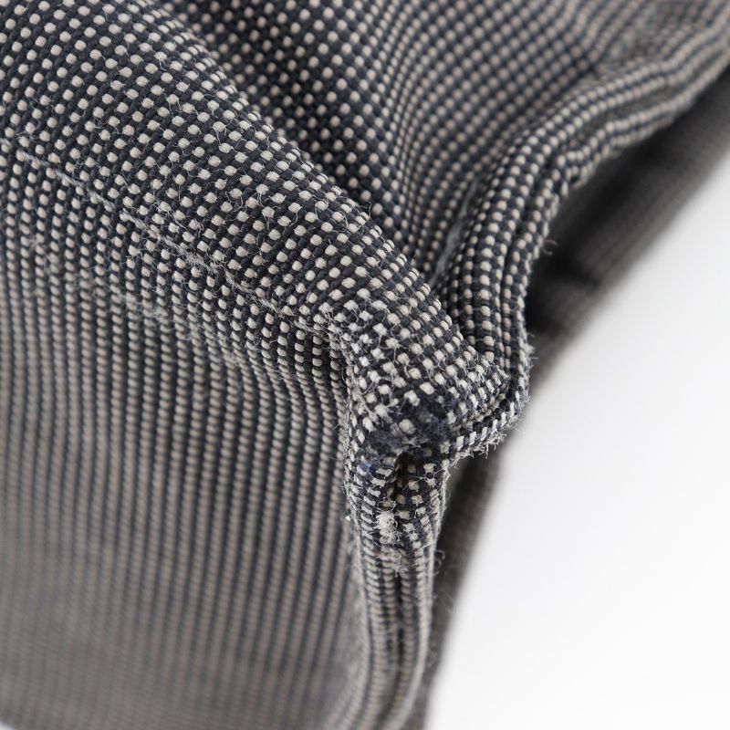 Hermes Yale Line Tote MM Nylon Canvas Gray Unisex Handbag