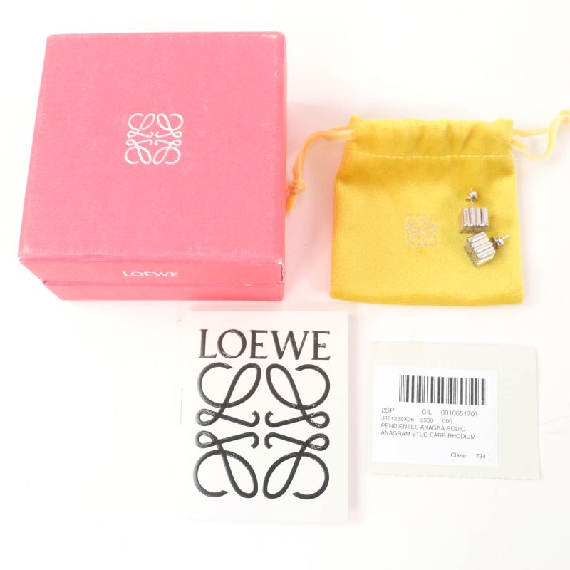 LOEWE J821239x06 Anagram Cube Studded Earrings (for Both Ears)
