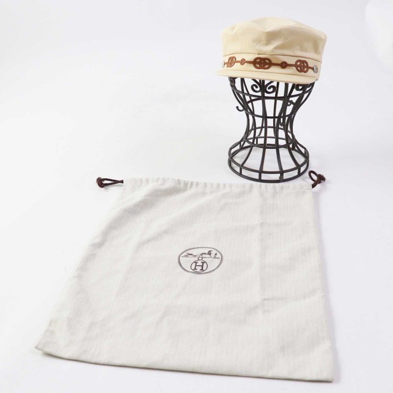 Hermes Capoule Cliquetis Cotton Silver Hardware Chaine D'ancre Serie Hardware