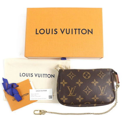 Louis Vuitton M58009 Mini Pochette Axessoire Monogram Canvas Nu Pouch Brown