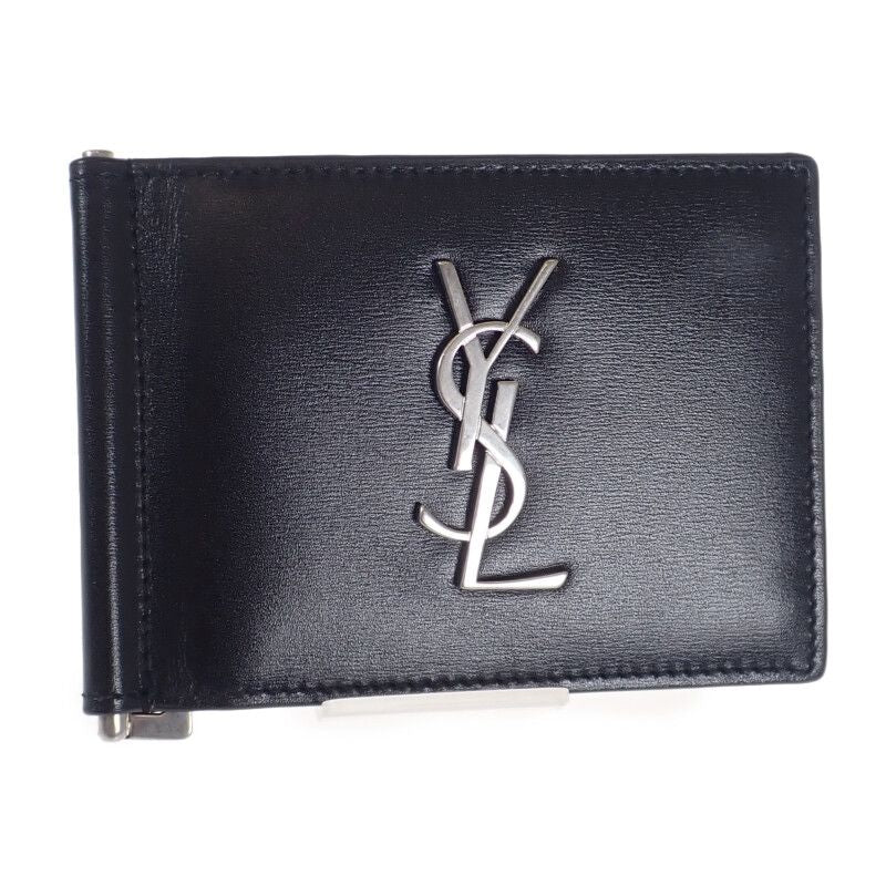 Saint Laurent Cassandra Card Holder Bifold With Money Clip 4856300sx0e1000 Card