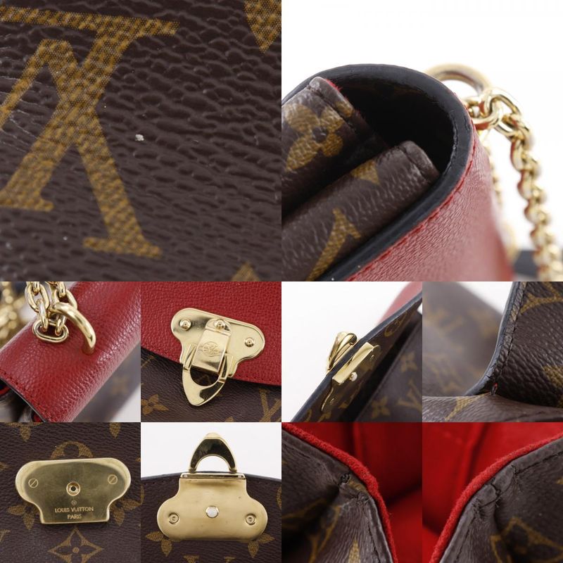 Louis Vuitton Saint Placide M43713 Monogram Canvas Threes Brown/red Ca2167