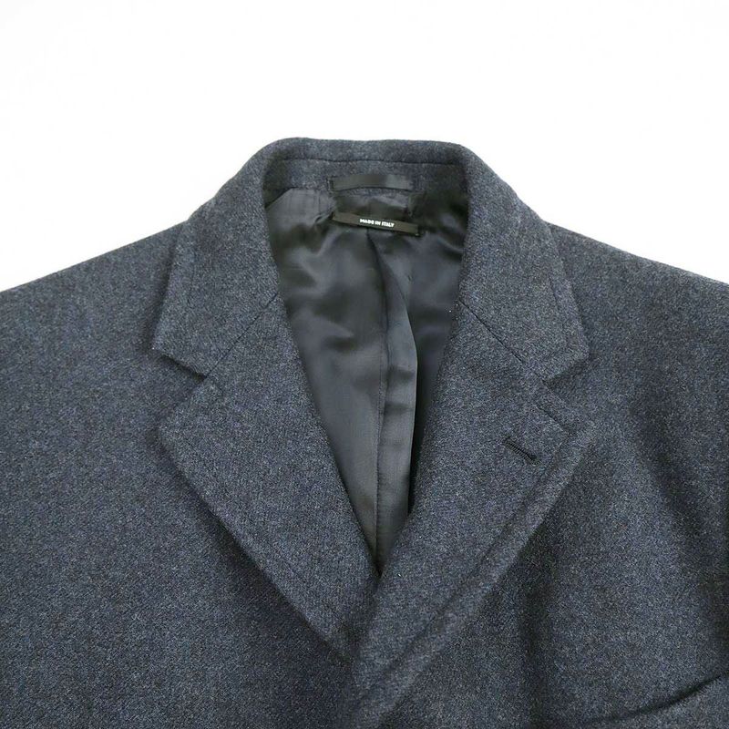 Hermes Wool Cashmere Chester Coat Pt9434 Navy 48