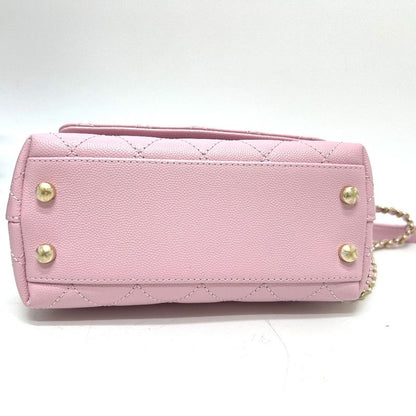 Chanel Handbag Coco Handle XXS Caviar Skin Baby Pink