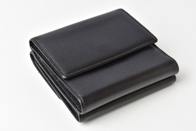 Chanel 4128 Bifold Wallet Genuine Leather Black Cles Deuce