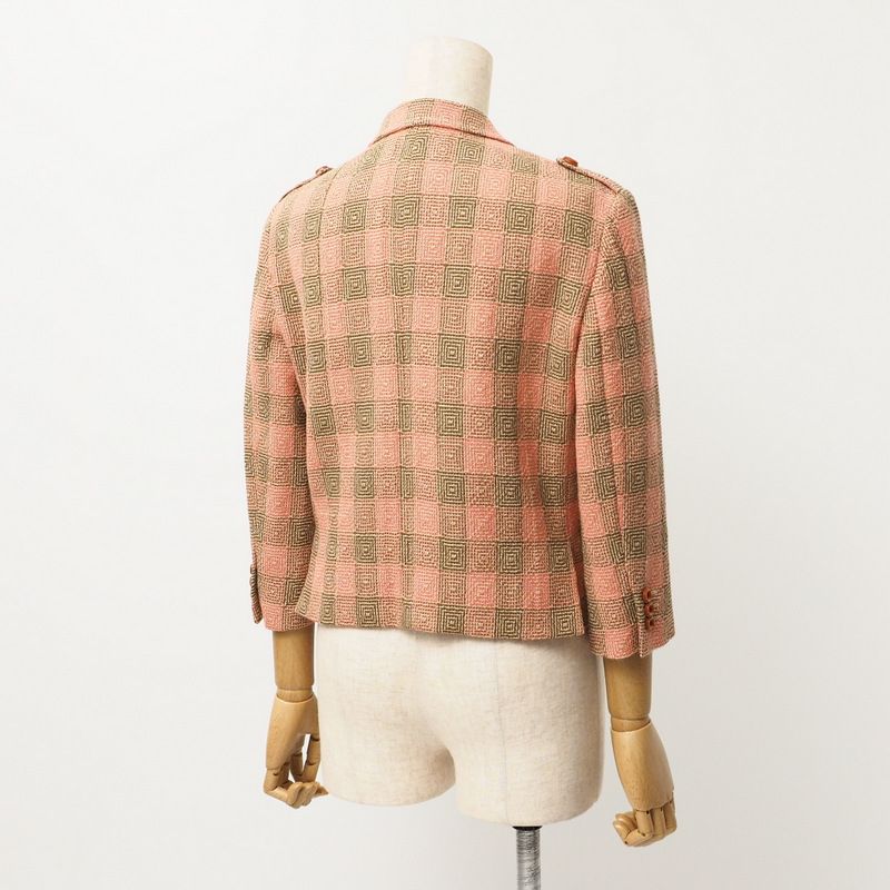 Gucci Tailored Jacket Size 42 (170 92Y) Cropped Cleeve Check