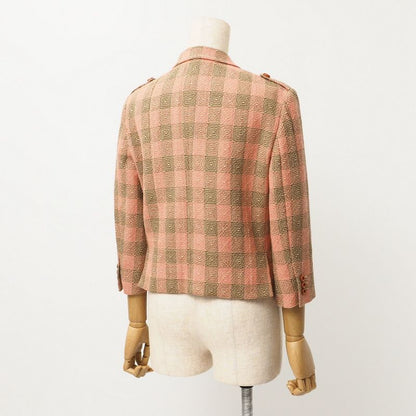 Gucci Tailored Jacket Size 42 (170 92Y) Cropped Cleeve Check