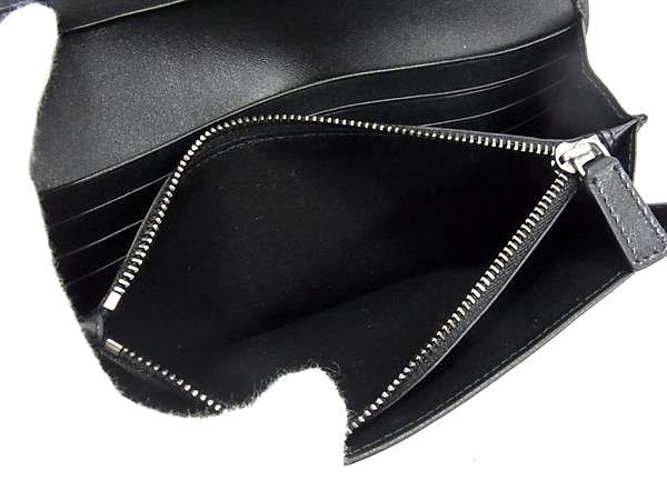 Bvlgari Leather Bifold Long Wallet Men Ladies Black Av8871