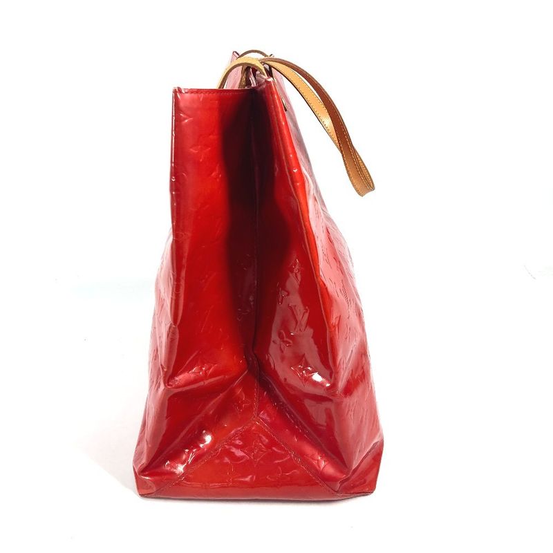 Louis Vuitton Shoulder Bag Reed GM M91084 Monogram Vernis Canvas Rouge Red