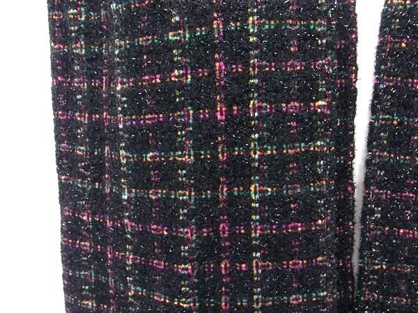 Saint Laurent Fringe Scarf Winter Wear Women's Black Fj2962