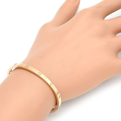 Cartier Bracelet Love Bracelet Half Diamond 6p Diamond 18k Pink Gold Diamond