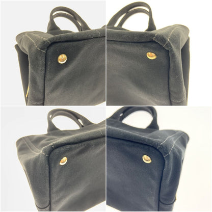 Prada Canapa 2way Tote Bag 1bg642 Black