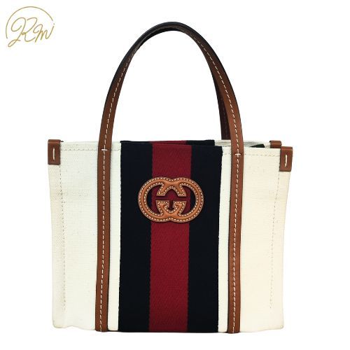 Gucci Handbag Mini Canvas 727735 Mini Canvas 727735 Interlocking G White