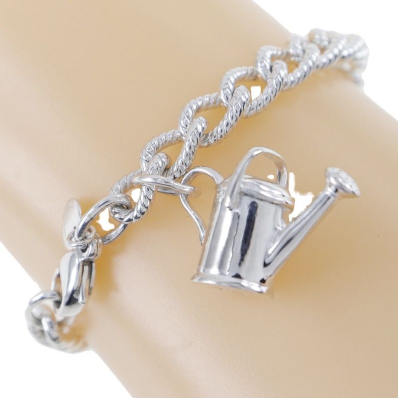 Tiffany & Co Pot Charm With House Design From Back In 925 Silver 29.2g Bracelet