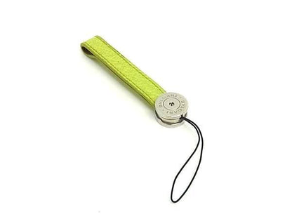 Bvlgari Leather Strap Charm Men's Women's Light Green Ax0927