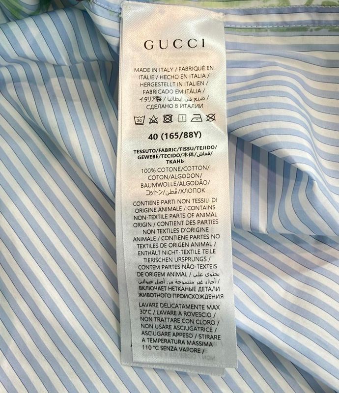 Gucci Long Sleeve Shirt Flower Print Women's Size 40 (S) Gucci