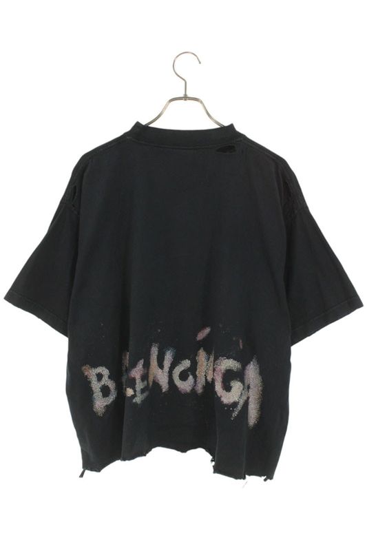 Balenciaga 783399 Tsvd5 Nail Polish Cropped T-shirt Men's 2