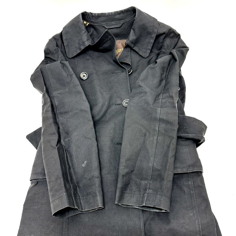 Louis Vuitton Pea Coat Mackintosh Cotton Black